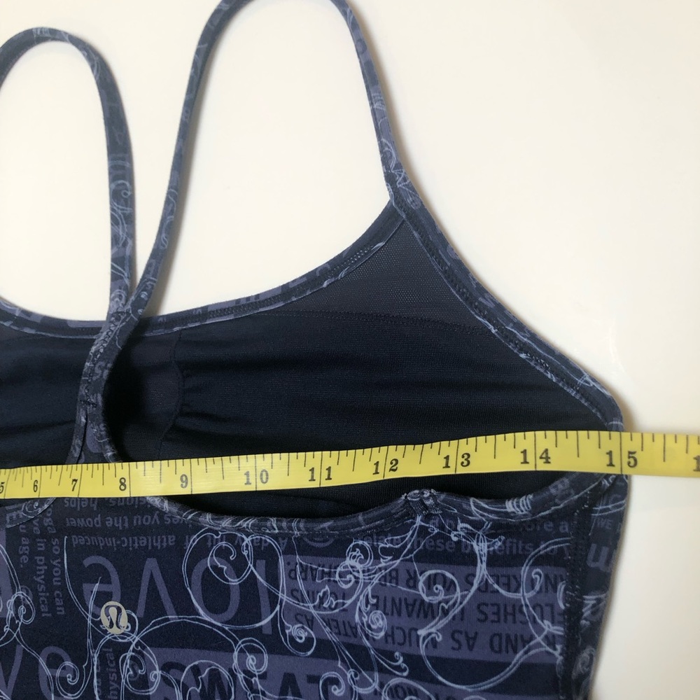 Lululemon Blue Work Out Tank Top EUC - Picture 14 of 14